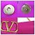 Borsa Loco Mini da donna Valentino Garavani Rosa Bianco - vista 6