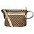 Bolso de hombro Gucci GG Canvas Beige Dorado