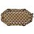 Bolso de hombro Gucci GG Canvas Beige Dorado - vista 3