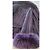 Autre Marque Abrigo Martylo morado con insertos de piel de zorro Morado oscuro - vista 6