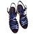 Sandali con zeppa Tommy Hilfiger blu navy