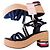 Sandali con zeppa Tommy Hilfiger blu navy - vista 2
