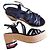 Sandali con zeppa Tommy Hilfiger blu navy - vista 4