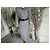 Trench-coat de lana gris a cuadros Guy Laroche Blanco - vista 2