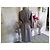 Trench-coat de lana gris a cuadros Guy Laroche Blanco - vista 5