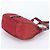 Tote Borsa a tracolla in pelle e nylon Tessuto con logo triangolare Prada Rosso - vista 4