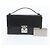 Bolso de mano Louis Vuitton Monogram Mini Glacé Anouchka MM Negro