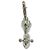 Hermès HERMES Vintage La Route Padlock Snail Metal Charm Argento - vista 4