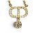 Collana Petit CD con strass Christian Dior D'oro