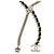 Collana a catena Chanel Coco Mark in pelle con stella e quadrifoglio Nero D'oro - vista 3