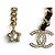 Collana a catena Chanel Coco Mark in pelle con stella e quadrifoglio Nero D'oro - vista 7