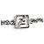 Bracciale a catena con cristalli Fendi Forever FF Logo Argento - vista 5