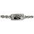 Bracciale a catena con cristalli Fendi Forever FF Logo Argento - vista 6
