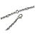 Bracciale a catena con cristalli Fendi Forever FF Logo Argento - vista 7