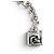 Bracciale a catena con cristalli Fendi Forever FF Logo Argento - vista 8