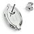 Hermès Orecchini Hermes Mini Maillon Silver Chaine d'Ancre Nero Argento - vista 5