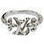 Louis Vuitton Ring mit Strass-Band Silber