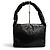 Balenciaga 787896 Monaco Leather Sling Bag Nero - vista 4