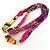 Hermès Collana in seta Hermes Petit H Multicolore - vista 3