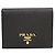 Portafoglio Bi-Fold Prada in pelle Saffiano nera Nero