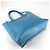 Borsa Tote Valentino Garavani in pelle blu - vista 3