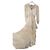 Maje Rufflino Maxikleid mit Rüschen und Blumenprint Weiß Beige Gelb Metallisch