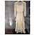 Maje Rufflino Maxikleid mit Rüschen und Blumenprint Weiß Beige Gelb Metallisch - Ansicht 6
