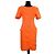 Valentino orange Leinenkleid 1990s