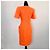 Valentino orange Leinenkleid 1990s - Ansicht 2