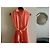 Elisa Cavaletti Langes Kariertes Hemdkleid Orange/Beige - Ansicht 3
