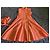 Elisa Cavaletti Langes Kariertes Hemdkleid Orange/Beige - Ansicht 5