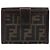 Portafoglio FENDI Zucca Canvas Nero Marrone Auth 199785A - vista 13