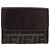 Portafoglio FENDI Zucca Canvas Nero Marrone Auth 199785A - vista 2