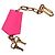 LOUIS VUITTON Keepall Bandouliere 50 Taurillon Fuchsia M56925 Auth BA14808SM Rosa Fuschia - vista 36