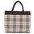 Borsa a mano BURBERRY Nova Check Canvas Beige Silver Auth 199684 Argento - vista 3