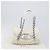 Borsa Christian Dior Trotter Canvas Romantic Bag PVC White Silver Auth 198611V Argento Bianco - vista 12