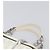 Borsa Christian Dior Trotter Canvas Romantic Bag PVC White Silver Auth 198611V Argento Bianco - vista 14