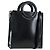 16 Céline Borsa a mano CELINE con manico circolare in pelle 2way Nero Argento Auth am12266V