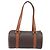 Céline Borsa a mano CELINE Macadam Canvas PVC Leather Brown Gold Auth 200255A Marrone D'oro - vista 2