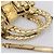 Borsa a mano Miu Miu Matelassé in pelle 2way Gold Auth yk20737SAM D'oro - vista 7