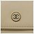 CHANEL Langbeutel aus Leder Elfenbein Gold CC Auth 199695A Golden Roh - Ansicht 18