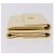 CHANEL Langbeutel aus Leder Elfenbein Gold CC Auth 199695A Golden Roh - Ansicht 4