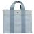 Hermès HERMES Bora Bora PM Handtasche Canvas Hellblau Silber Auth 196916A - Ansicht 13