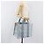 Hermès HERMES Bora Bora PM Handtasche Canvas Hellblau Silber Auth 196916A - Ansicht 23