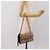 Borsa a tracolla GUCCI GG Supreme Chain PVC Beige Gold 409487 Auth 199195SAM D'oro - vista 24