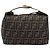Borsa a mano Vanity FENDI Zucca Canvas Nero e Marrone Auth mr2833 - vista 13