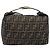 Borsa a mano Vanity FENDI Zucca Canvas Nero e Marrone Auth mr2833 - vista 2