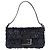 Borsa a tracolla FENDI Mamma Baguette Canvas Sequin Black Auth 197205SM Nero - vista 13