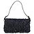 Borsa a tracolla FENDI Mamma Baguette Canvas Sequin Black Auth 197205SM Nero - vista 2