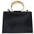 Céline Borsa a mano CELINE in pelle 2way Nero Oro Auth 197456A D'oro - vista 2